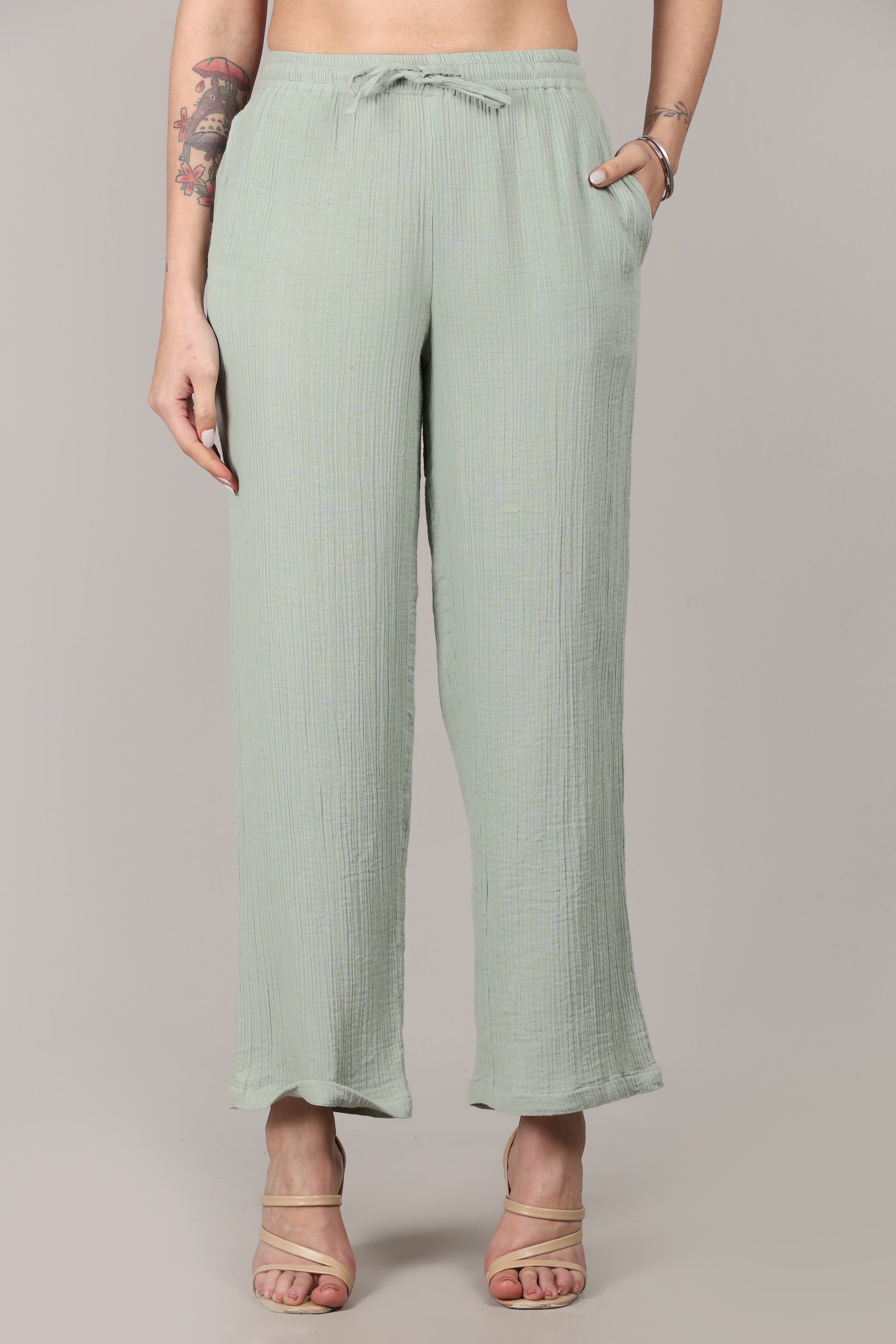 The Sunday Co-ord Set in Aqua Green