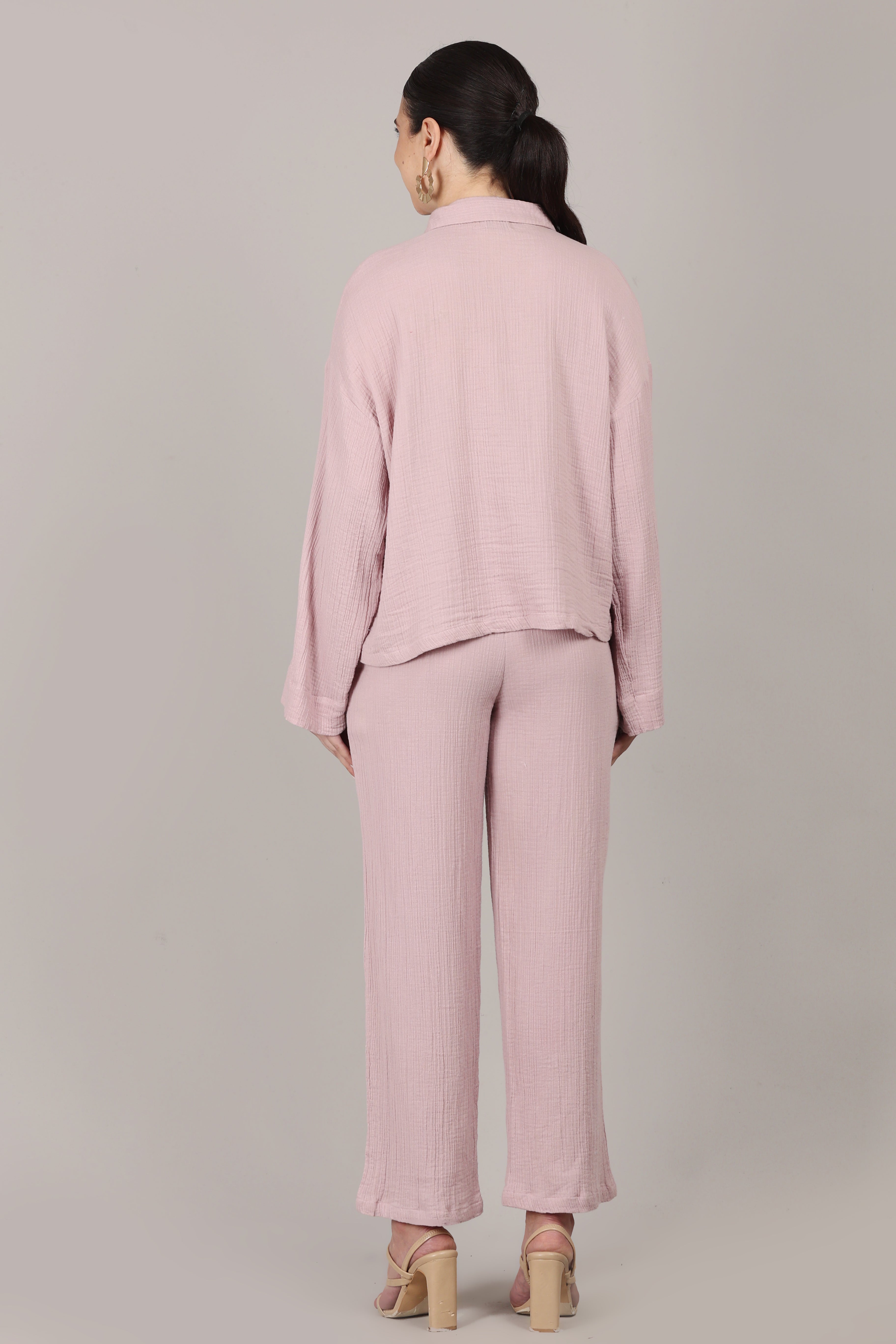 The Sunday Co-ord Set in Dusty Pink