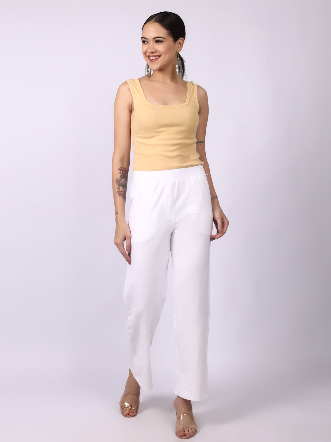 White Everyday Wide Pants