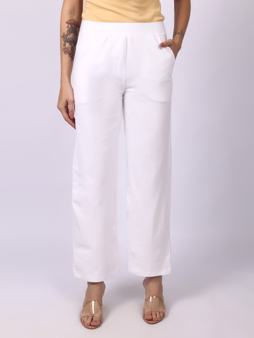 White Everyday Wide Pants