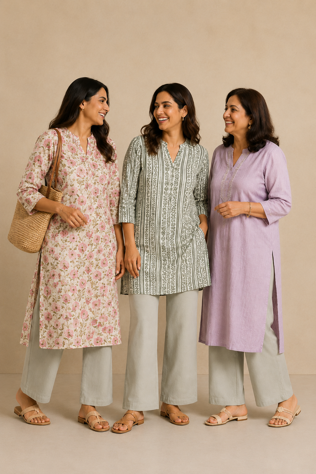 The Easy Pant in Silver Green