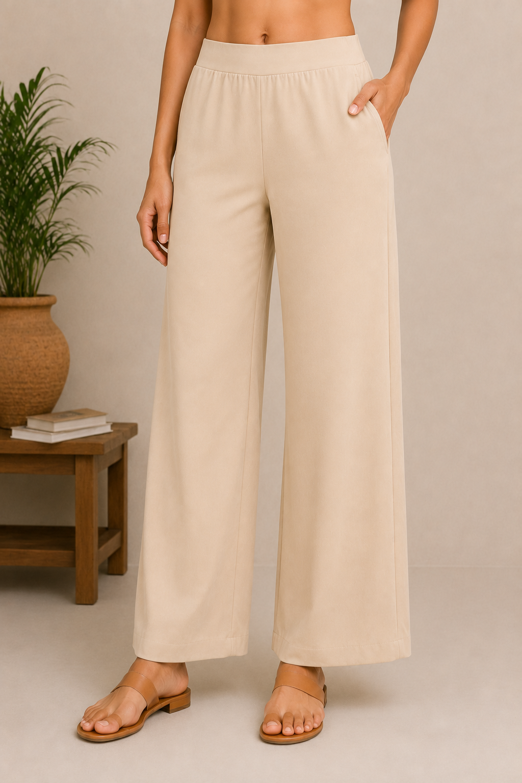 The Easy Pant in Beige