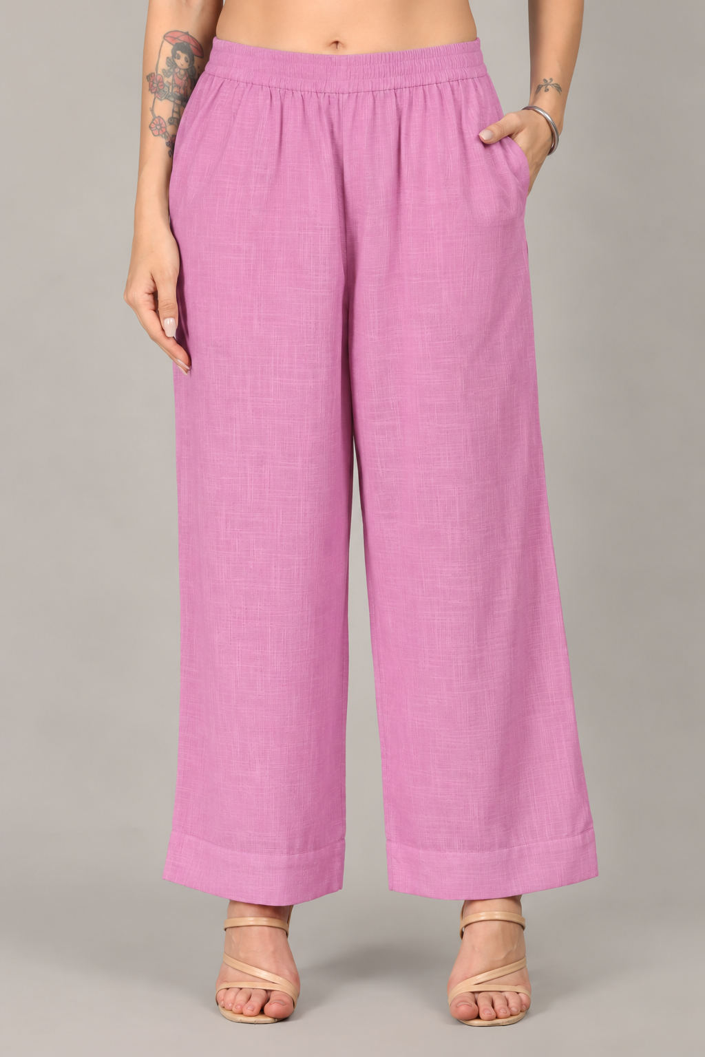 Mulberry Dobby Striped Cotton A-Line Kurta Pant Co-Ord Set (Sukoon)