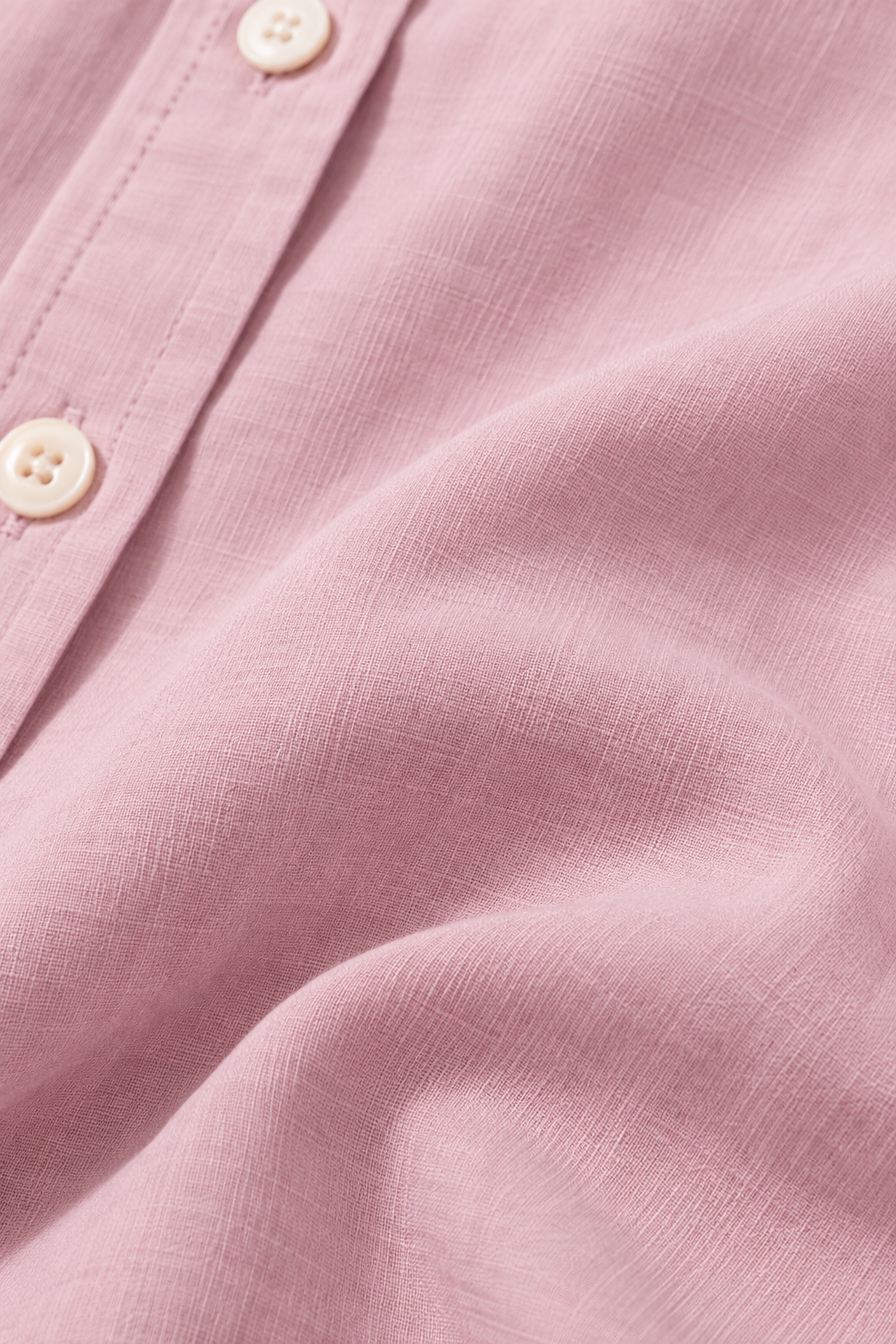 Everyday Band Collar Shirt in Dusty Pink