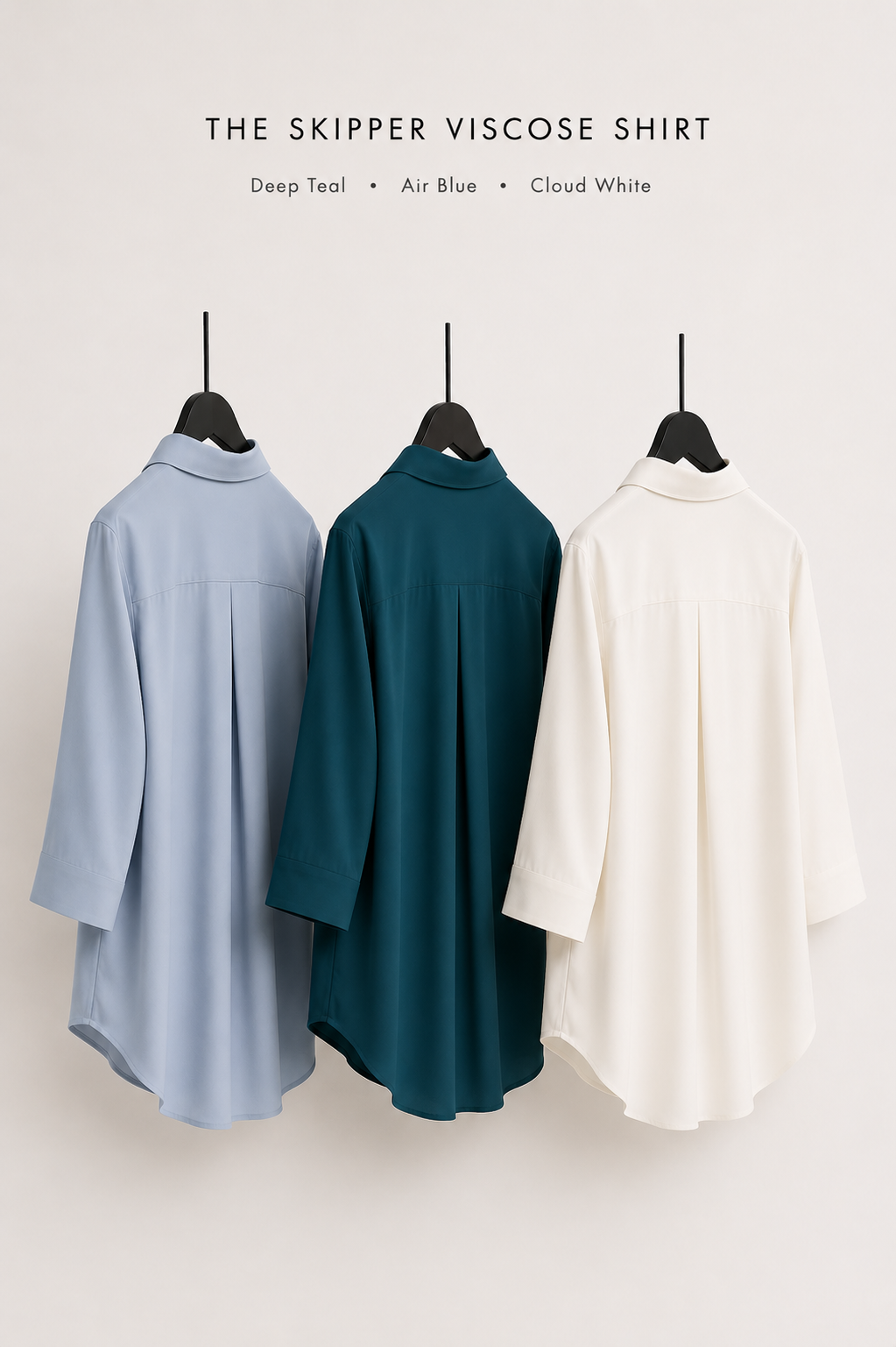 The Skipper Viscose Shirt in Deep Teal