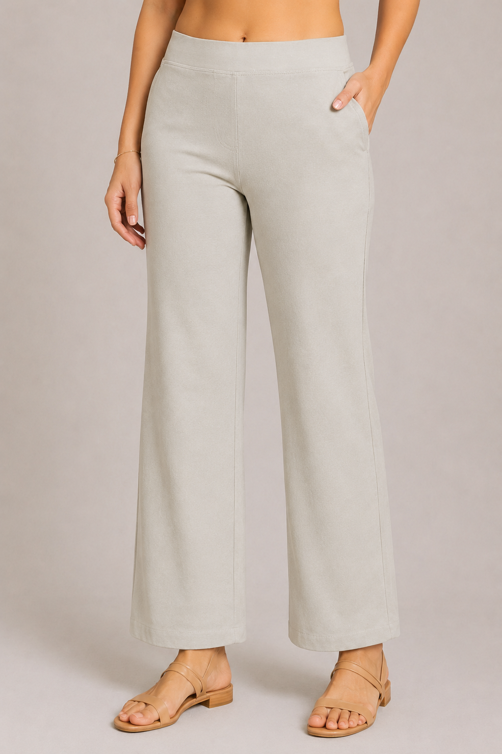 The Easy Pant in Silver Green