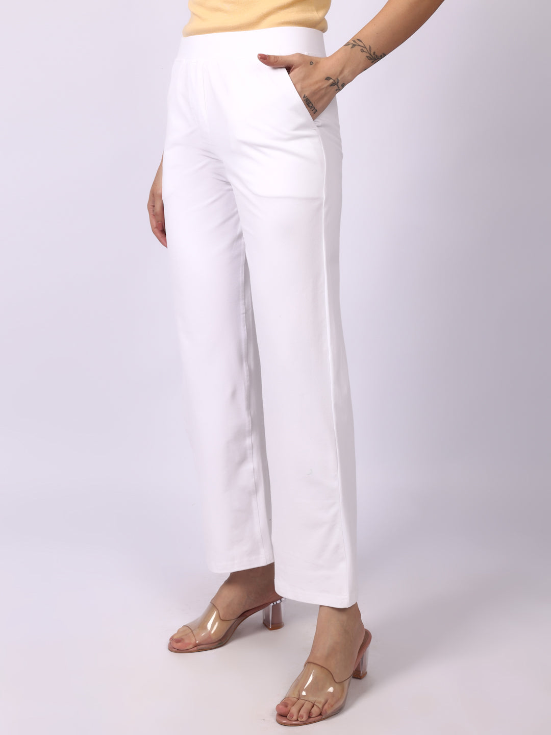 White Everyday Wide Pants