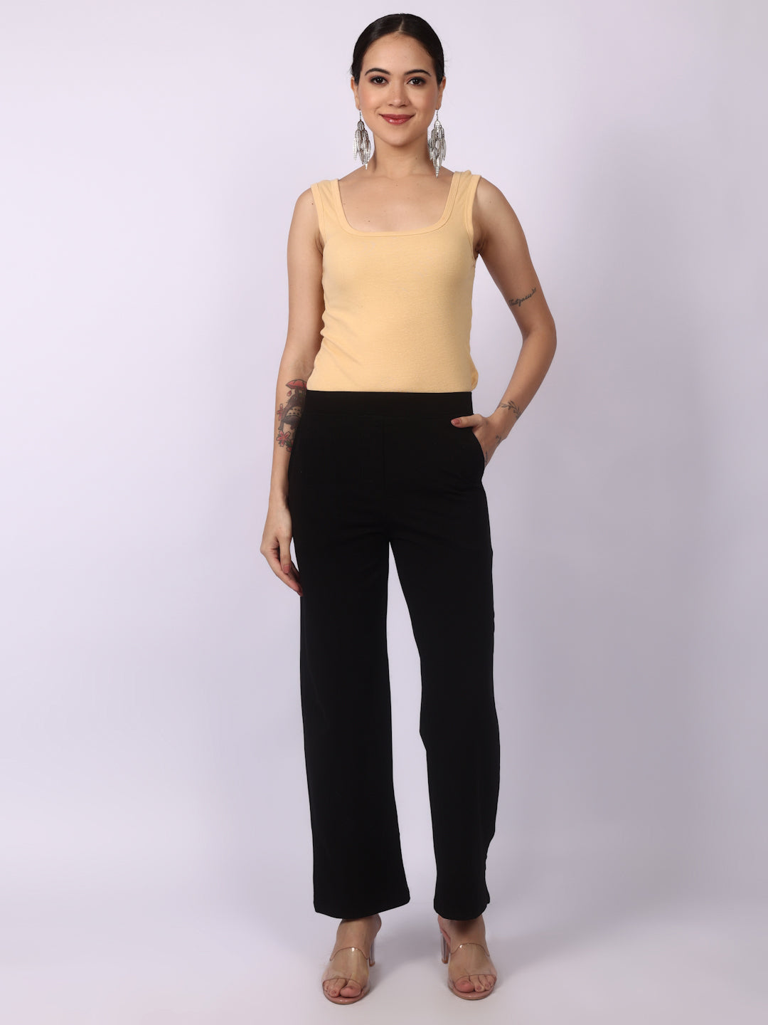 Black Everyday Wide Pants