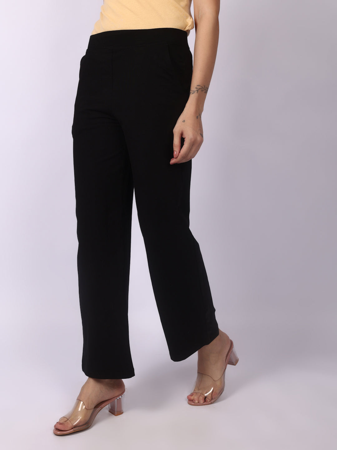 Black Everyday Wide Pants