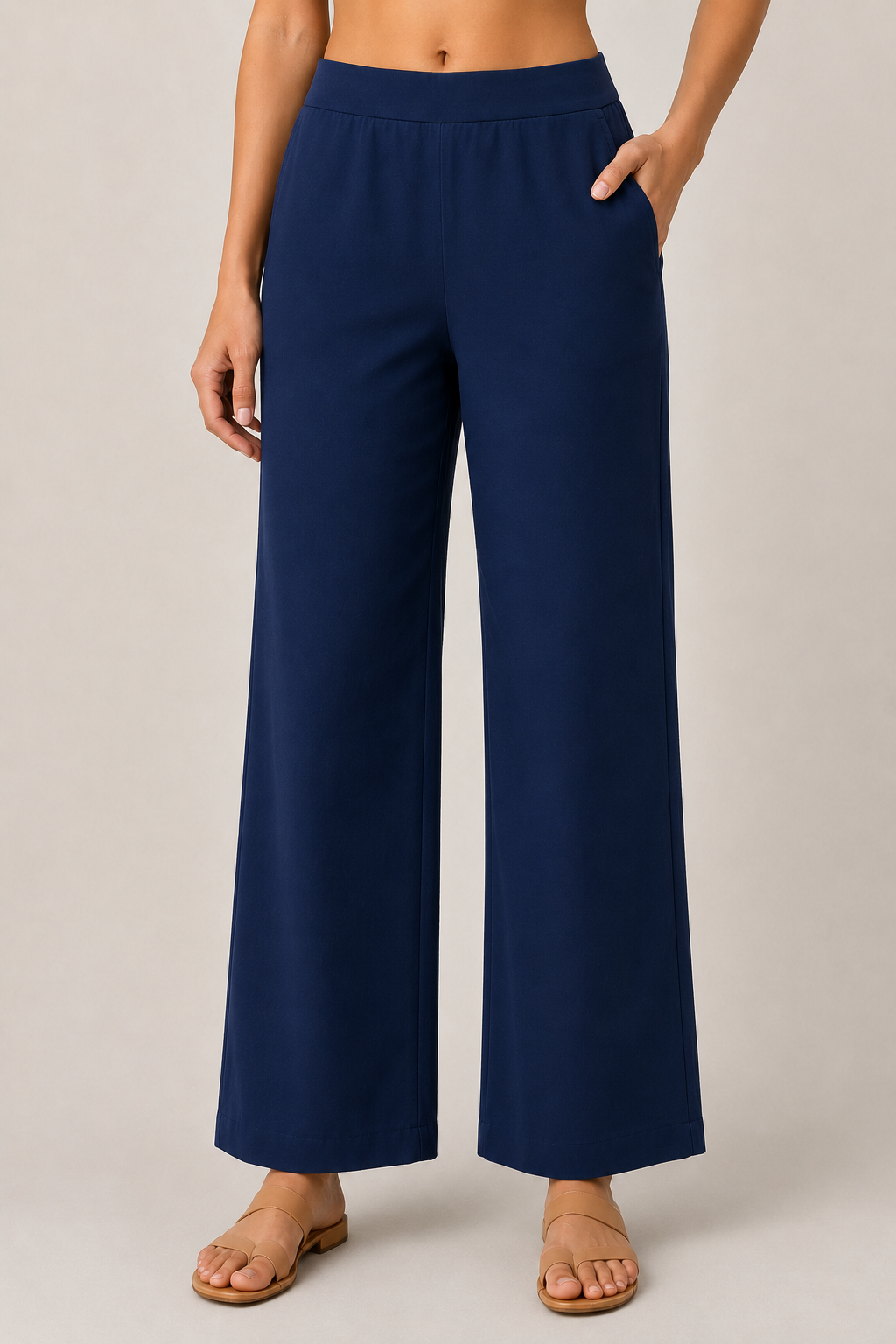 The Easy Pant in Navy Blue