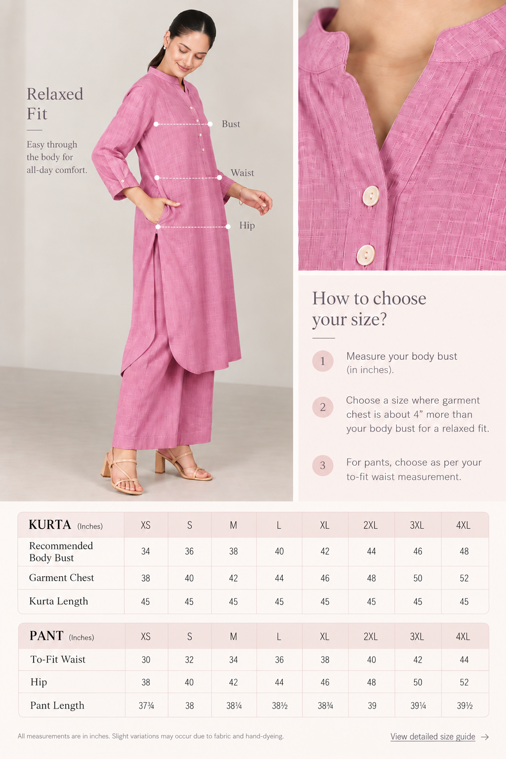 Mulberry Dobby Striped Cotton A-Line Kurta Pant Co-Ord Set (Sukoon)
