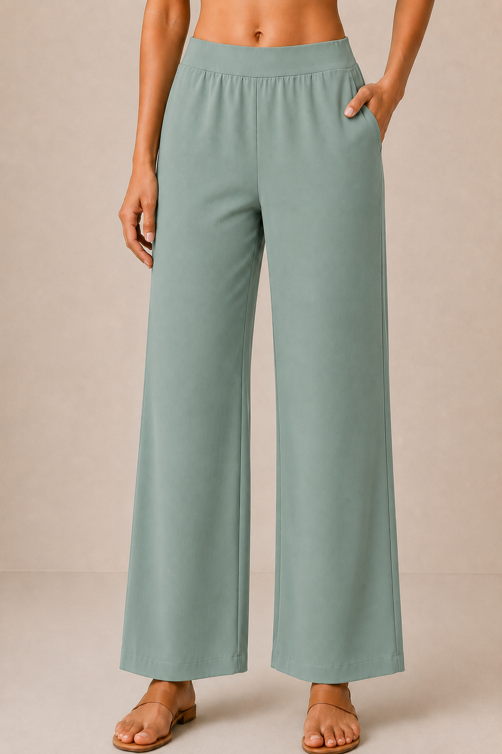 The Easy Pant in Surf Green
