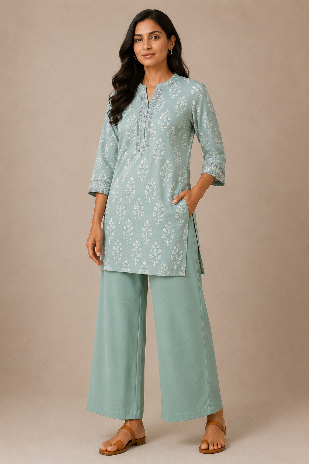 The Easy Pant in Surf Green